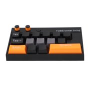 Keyboard Mechanical Ornament Kits, Luminous Display Mechanical Keyboard with Number Stickers for Home Office Desktop Decoration