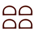 thumbnail image 1 of 4Pcs D Shape Purse Handle Decorative Purse Grips Bamboo Bag Handle Girl Bag Accessories, 1 of 7