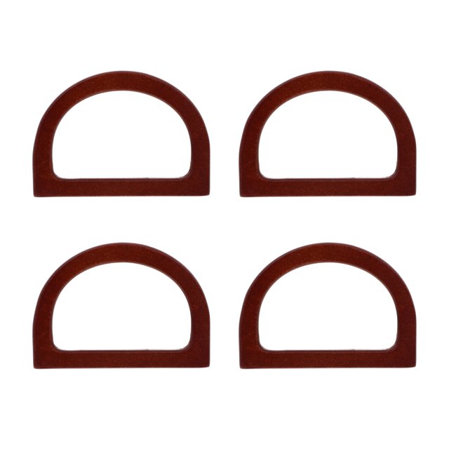 4Pcs D Shape Purse Handle Decorative Purse Grips Bamboo Bag Handle Girl Bag Accessories