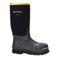 thumbnail image 1 of DRYSHOD WORK Men's Steel Toe Waterproof Work Boot Black/Yellow - STT-UH-BK, 1 of 7
