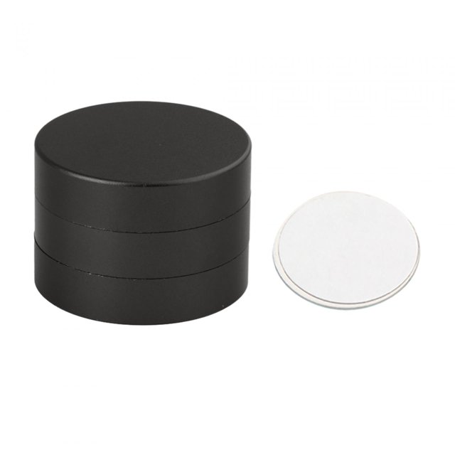 DYNWAVECA Porte-Craie de Billard Protecteur Circulaire Trois Sections Accessoire de Billard Noir