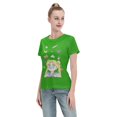 thumbnail image 4 of T-Shirt Basique à Manches Courtes pour Femmes Sailor Moon Lièvre Lunaire, 4 of 6