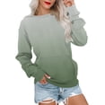 thumbnail image 1 of Meichang Sweat-Shirt pour Femmes Manches Longues Col Rond Ample Pull Mode Gris Léger Pull d'Automne avec Poche, 1 of 6