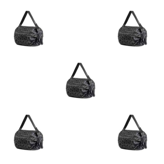 Baohd Waterproof Bag For Travel Adventures Reusable Shopping Bag For Travel black pantherpattern 5Set