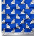 thumbnail image 1 of Soimoi Cotton Duck Fabric Pug Dog Decor Fabric Printed Yard 56 Inch Wide, 1 of 3