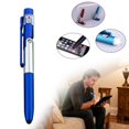 thumbnail image 1 of ZTTD 1Pcs Multifunction Stylus Pen Capacitive Touch Screen Ballpoint Pen with LED Light, Foldable Phone Holder Stand for Writing in the Dark, 1 of 8