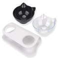 thumbnail image 4 of Bol pour Animaux de Compagnie Antidérapant Incliné à 15° Récipient d'Eau Potable avec Support Surélevé Protection de la Colonne Vertébrale Alimentation Ménager Petits Animaux 2 Bols Type 6, 4 of 9