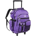 thumbnail image 1 of Everest 5045WH-DPL Sac à Dos de Luxe à Roulettes - Violet Foncé, 1 of 9