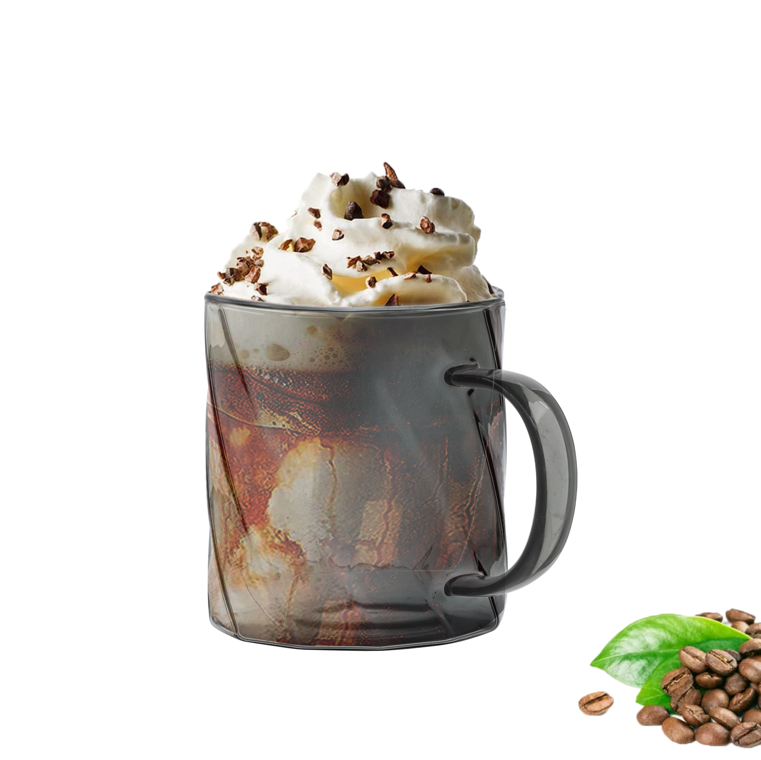 Mainstays 3.9in Swirl tasse en verre 17oz