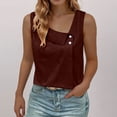 thumbnail image 2 of Timegard Summer Tops for Women Sleeveless Button Regular Neck Casual Shirts Solid Color Fashion Blouses, 2 of 6