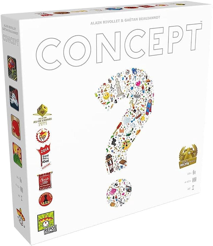 Concept Board Game – Creative Guessing & Communication Game, Family Party Game, Ages 10+, 4–12 Players - English