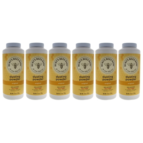 Baby Bee Dusting Powder Original by Burts Bees for Kids - 7.5 oz Powder - Pack of 6