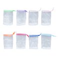 thumbnail image 3 of kurtrusly Gel Soap Bags Facial Bath Face Cleaning Tool Bubble Net Handmade Foaming Drawstring Bag Delicate Supplies Purple 1Set, 3 of 6