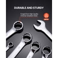 thumbnail image 4 of VEVOR Combination Wrench Set 25-Piece Metric 6 mm to 32 mm with Roll-up Pouch, 4 of 9