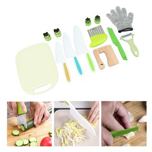 Kids Safe Knife, Plastic Kids Knife Set All in One Handle Widely  Cutting Food Safety Of Use  for Family Gatherings