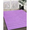 thumbnail image 3 of Ahgly Tapis Rectangulaire Lavable en Machine Intérieur Transitionnel Violet Violet, 4 Pieds x 6 Pieds, 3 of 7