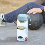 TIMIFIS Sport Bottle Sports Water Bottle 21.9 Ounce Labeled Motivational Bottle 600ml Portable Leak Proof Sports Water Bottle Suitable for Outdoor Fitness in Women's Gyms Camping & Hiking