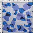 thumbnail image 4 of oneOone Polyester Spandex Blue Fabric Abstract Organic Shape Craft Projects Decor Fabric Printed By The Yard 56 Inch Wide, 4 of 4