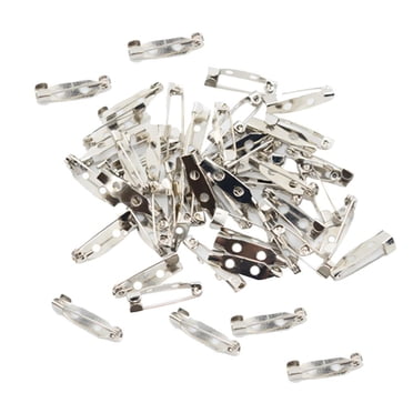 50 Pieces  Bar Pins Lapel Pins For Handcrafts Jewelry Making - , 2cm