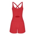 thumbnail image 4 of Yuyuzo Workout Romper for Women Sleeveless Short Jumpsuit Backless Yoga Rompers Atheletic Running Jumpsuits, 4 of 4