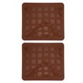 thumbnail image 1 of Fyearfly 2Pcs Macaron Baking Mat Silicone Non-Stick Macaron Oven Mat Pastry Cake Baking Tool Kitchen Accessory(30 Holes), 1 of 7