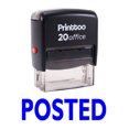 thumbnail image 1 of Printtoo Papeterie de Bureau Postée Tampon Auto-Encriant en Caoutchouc Tampon-Bleu, 1 of 1