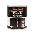 thumbnail image 1 of Rustins - Gloss Noir à Séchage Rapide 500 ml, 1 of 4