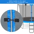 thumbnail image 3 of 15FT Trampoline Replacement Safety Enclosure Net for 6 Straight Poles Round Frame, Breathable and Weather-Resistant with Adjustable Straps(NET ONLY), 3 of 7