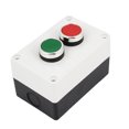 thumbnail image 1 of Unique Bargains AC660V 10A Momentary Dual Red Green Button Pushbutton Station Switch Control Box, 1 of 3