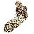 thumbnail image 3 of Unisex Mens Slim Skinny Narrow Necktie Neck Tie Leopard Animal Print Pattern, 3 of 7