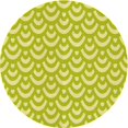 thumbnail image 1 of Ahgly Company Tapis Rond Lavable en Machine Intérieur Transitionnel Vert, 7 Pieds Rond, 1 of 7