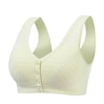 thumbnail image 1 of Besolor Plus Size Bras for Women Button Front Closure Wirefree Bralettes High Support Full Coverage Underwear, 1 of 1
