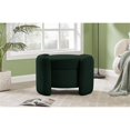 thumbnail image 2 of Meridian Furniture Horizon Green Boucle Fabric Ottoman, 2 of 10