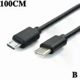 thumbnail image 1 of Type C USB-C To Micro USB Cable For Samsung Micro B USB Type C Cord Male To Male 30/100cm Fast Data, 1 of 5