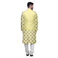 thumbnail image 3 of Atasi Ensemble Kurta Pyjama Indien pour Hommes, Veste Imprimée Classique Décontractée, 3 of 5