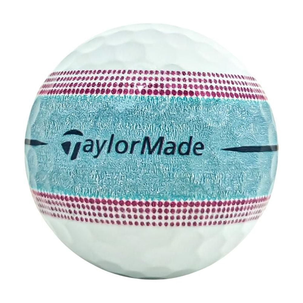 Mulligan - 60 Taylormade Tour Response Stripe 5A Mint Recycled Used Golf Balls, Pink