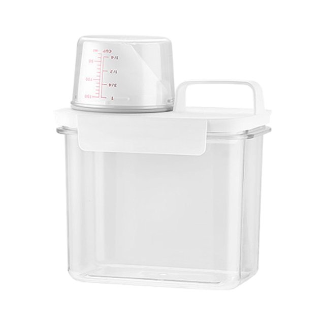 Laun Detergent Container Washing Storage Box for Nuts Cereals Rice 1.1L