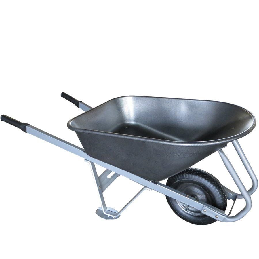 WHEELBARROW EZ ROLL & DUMP 6 CU.FT. STEEL TRAY AIR TIRE STEEL HANDLE