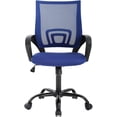 thumbnail image 1 of BestOffice Executive Desk Chair, Swivel, Built-In Lumbar Support, Ergonomic Design, 250 Lb Capacity – Blue, 1 of 7