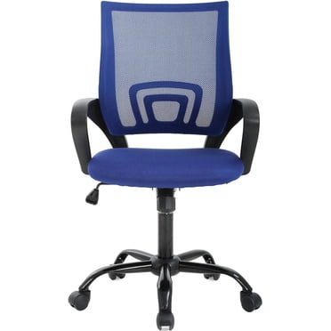 BestOffice Executive Desk Chair, Swivel, Built-In Lumbar Support, Ergonomic Design, 250 Lb Capacity – Blue