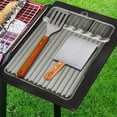 thumbnail image 4 of TopLLC Kitchen Accessories,Home And Kitchen, Silica Gel Frying Pan Tool Mat Large Silica Gel Spatula Mat With Drip Pad Grill Utensil For Kitchen Cooking And Countertops Accessories For utensil pad, 4 of 7