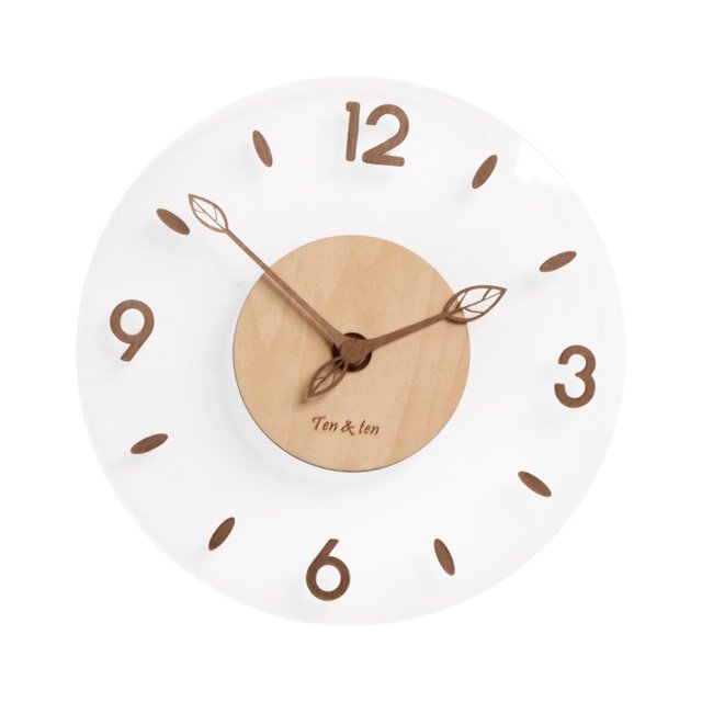Moderne Minimaliste Acrylique Horloge Murale Silencieux Décoratif Mur Rond Pendules 14 Pouces