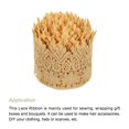 thumbnail image 3 of Uxcell 3.14 inch Wide 5 Yard Lace Ribbon Floral Pattern Khaki Embroidered Lace Trim for Sewing Making, Gift Wrapping, 3 of 5