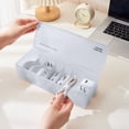 thumbnail image 1 of Yhmxh Home and Kitchen Large Capacity Data Cable Storage Box With Cover Partition Desktop Home Dirt Box Charging Cable Box Storage Boxes, 1 of 6