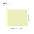 thumbnail image 2 of Unique Bargains Crepe Paper Roll Crepe Paper Decor 7.5ft Long 20 Inch Wide, Light Yellow, 2 of 5