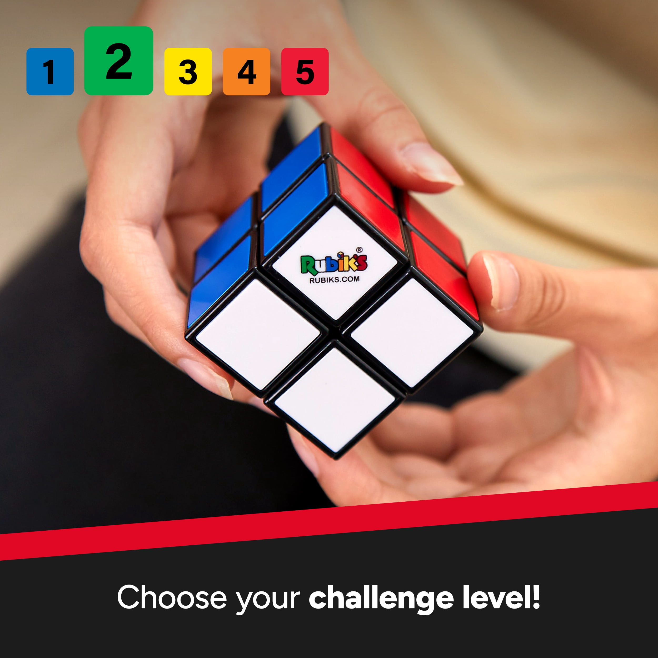 Rubik's Mini 2x2, Casse-tête de correspondance de couleurs 2x2 classique, Casse-tête de poche