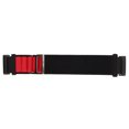 thumbnail image 1 of Stretch Woven Nylon Smartwatch Band Strap Replacement Accessory Fit for Fitbit Versa 4 3 Sense 2 Black and Red, 1 of 9