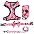 thumbnail image 1 of Royalbelle Pet Leash Set Colored Camouflage Printed Chest Harness Widened Traction Rope Size Adjustable Collar Multi-functional Toilet Bag, 1 of 2