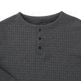 thumbnail image 4 of zbxnLI Men's Crew Neck Sweatshirts Button T-Shirts Solid Color Casual Lightweight Pullover Sweatshirt Tops, 4 of 6