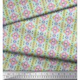 thumbnail image 3 of Soimoi Crepe Silk Fabric Aztec Geometric Print Fabric by The Yard 42 Inch Wide, 3 of 3